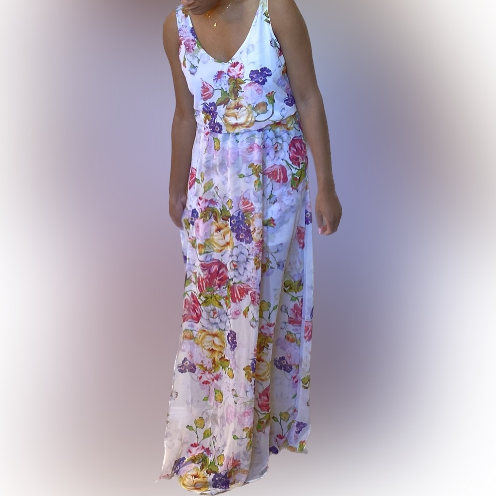 Show Me Your Mumu Floral Kendall Maxi Dress Size S